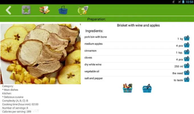 Pork recipes android App screenshot 0