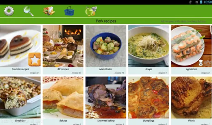 Pork recipes android App screenshot 1