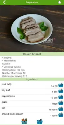 Pork recipes android App screenshot 2